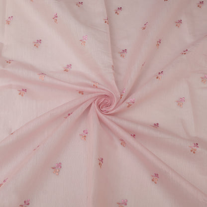 Chanderi Embroidery Fabric
