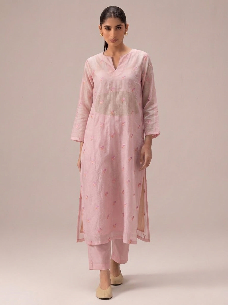 Chanderi Embroidery Fabric