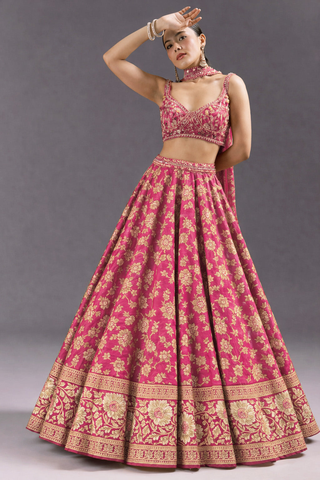 Kadwa Brocade Fabric