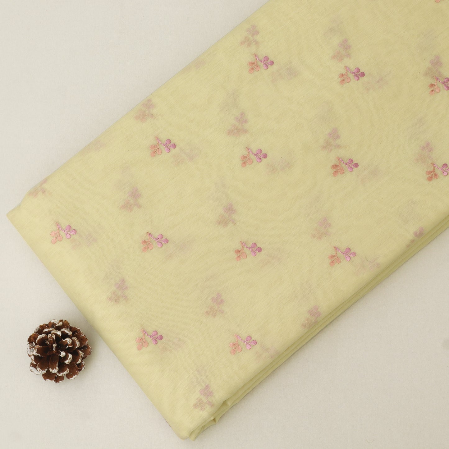 Chanderi Embroidery Fabric