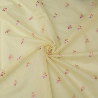 Chanderi Embroidery Fabric