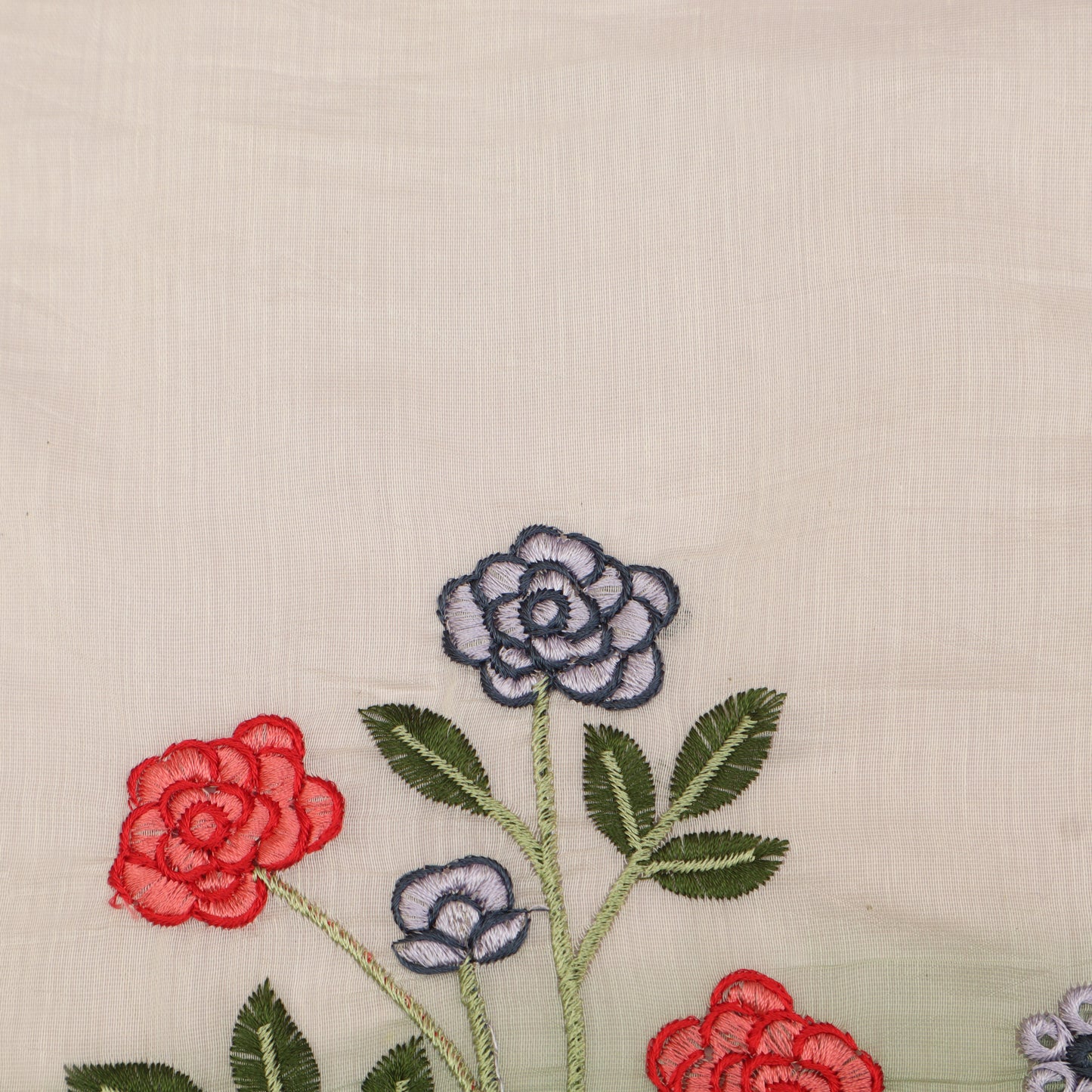 Mul Chanderi Embroidery Fabric