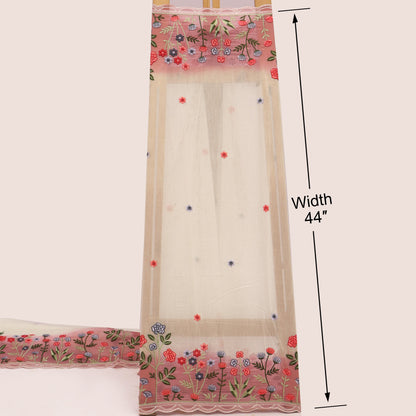 Mul Chanderi Embroidery Fabric