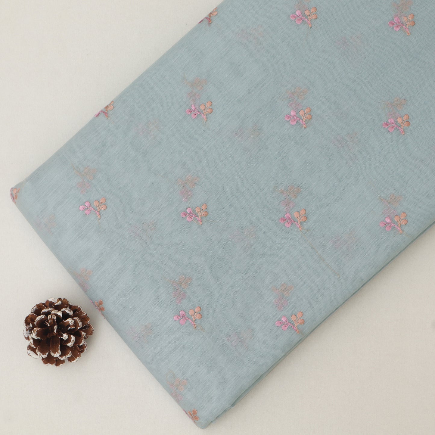 Chanderi Embroidery Fabric