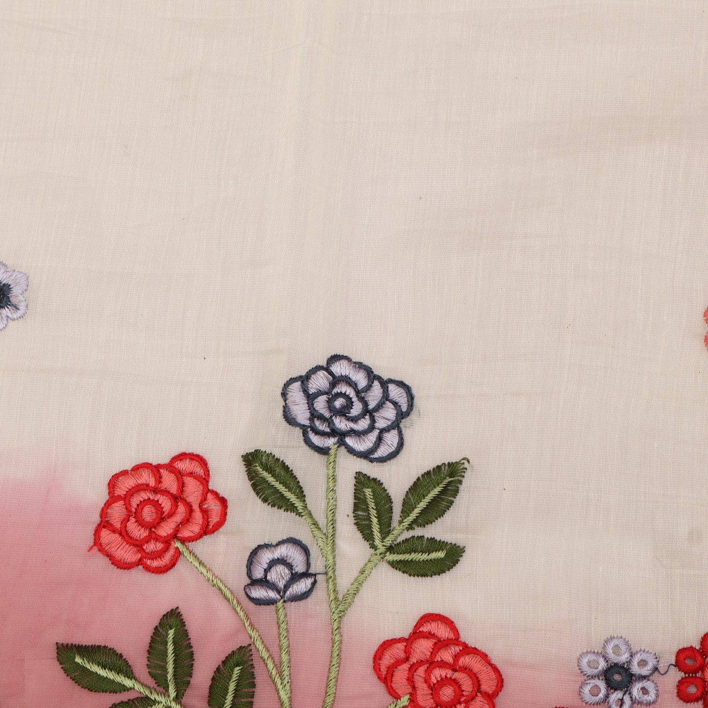 Mul Chanderi Embroidery Fabric