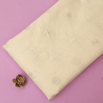 Chanderi Embroidery Fabric