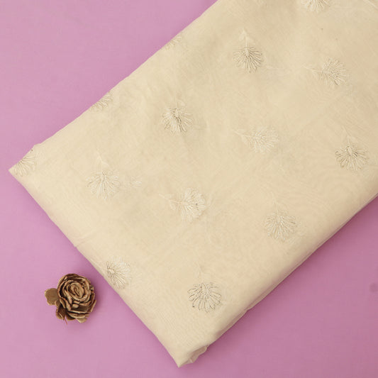 Chanderi Embroidery Fabric