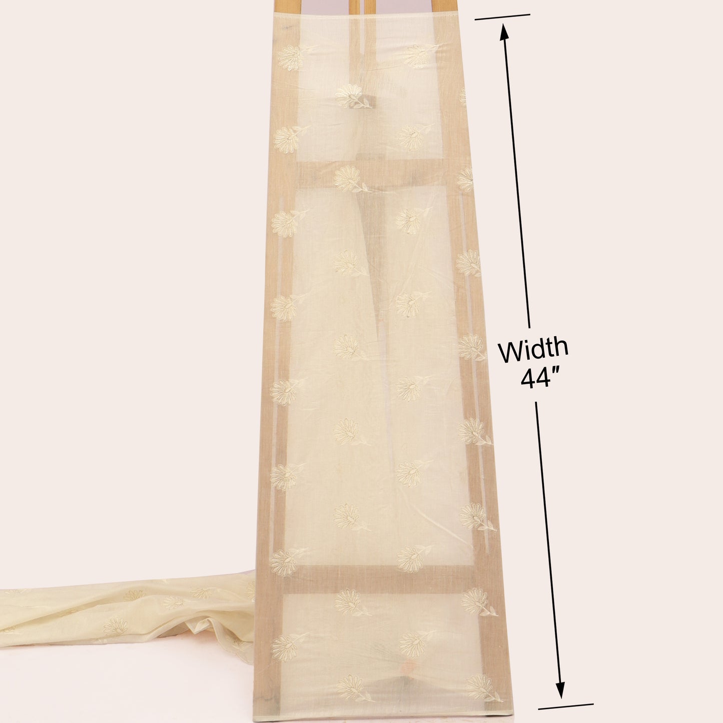 Chanderi Embroidery Fabric