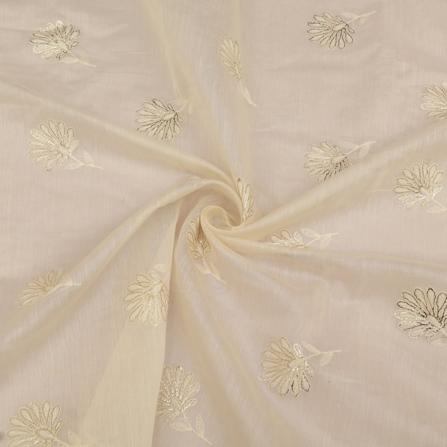 Chanderi Embroidery Fabric