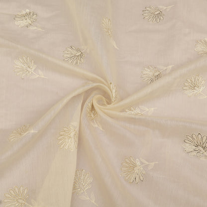 Chanderi Embroidery Fabric