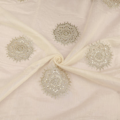 Chanderi Embroidery Fabric