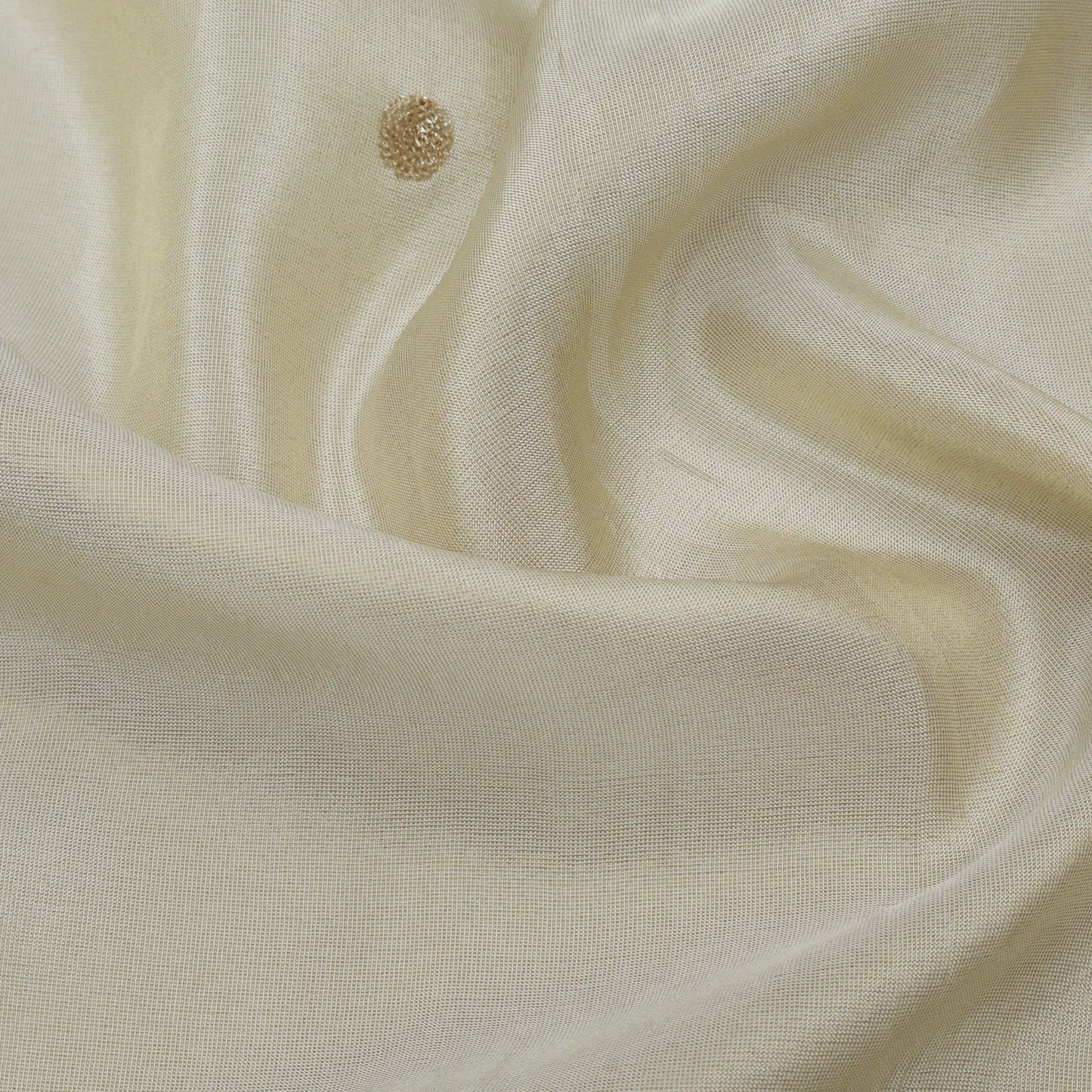 Beige Color Tissue Border Embroidery Fabric