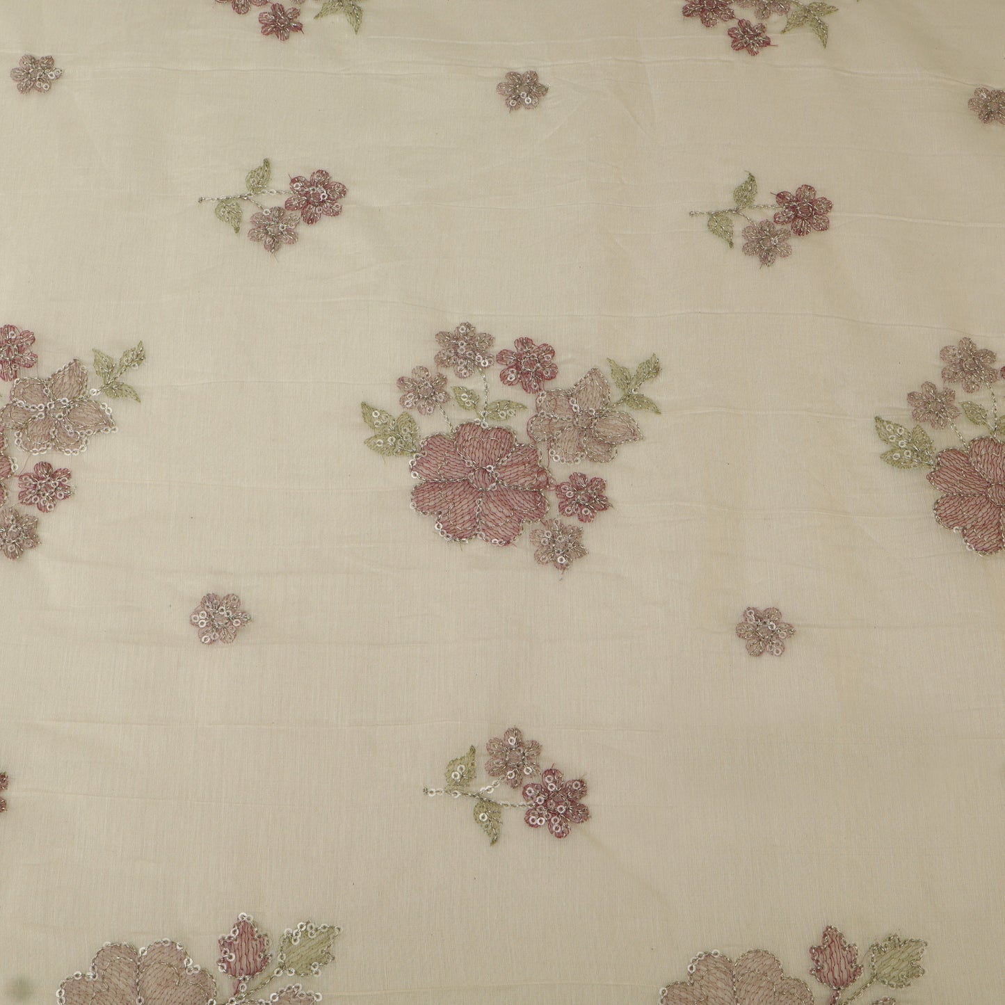 Chanderi Embroidery Fabric