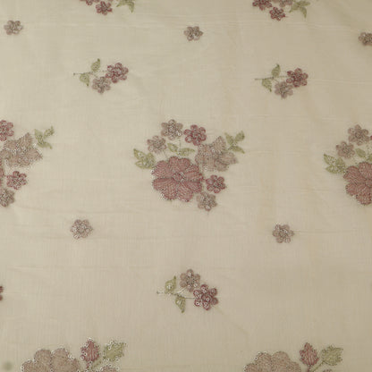 Chanderi Embroidery Fabric