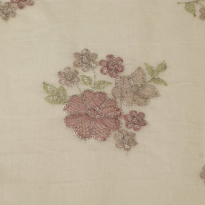 Chanderi Embroidery Fabric