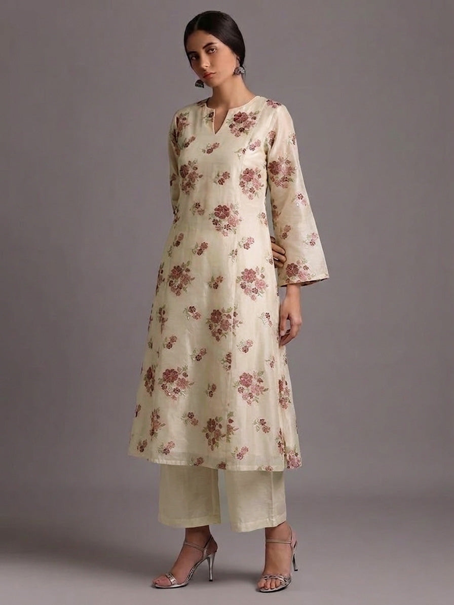 Chanderi Embroidery Fabric