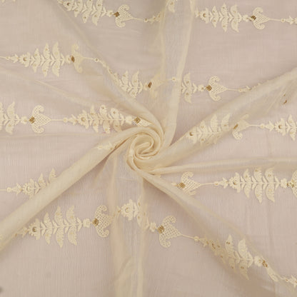 Chanderi Embroidery Fabric