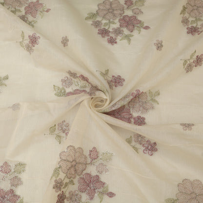 Chanderi Embroidery Fabric