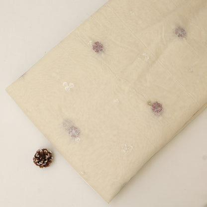 Chanderi Embroidery Fabric