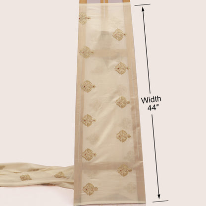 Chanderi Embroidery Fabric