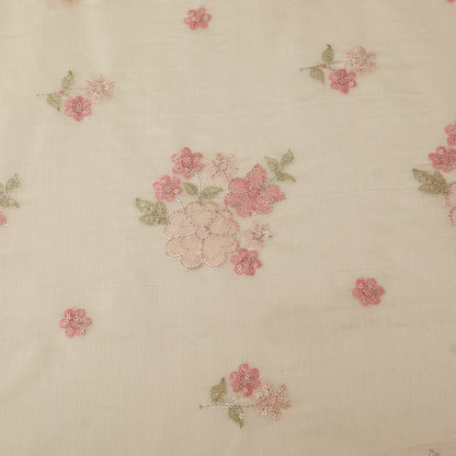 Chanderi Embroidery Fabric
