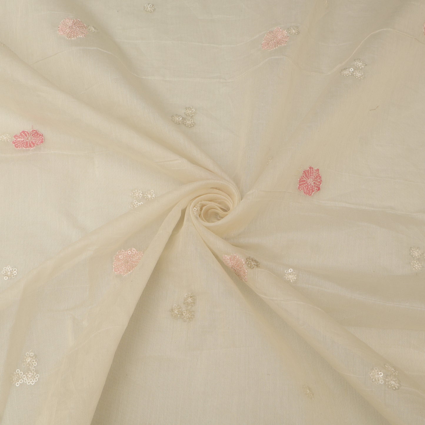 Chanderi Embroidery Fabric