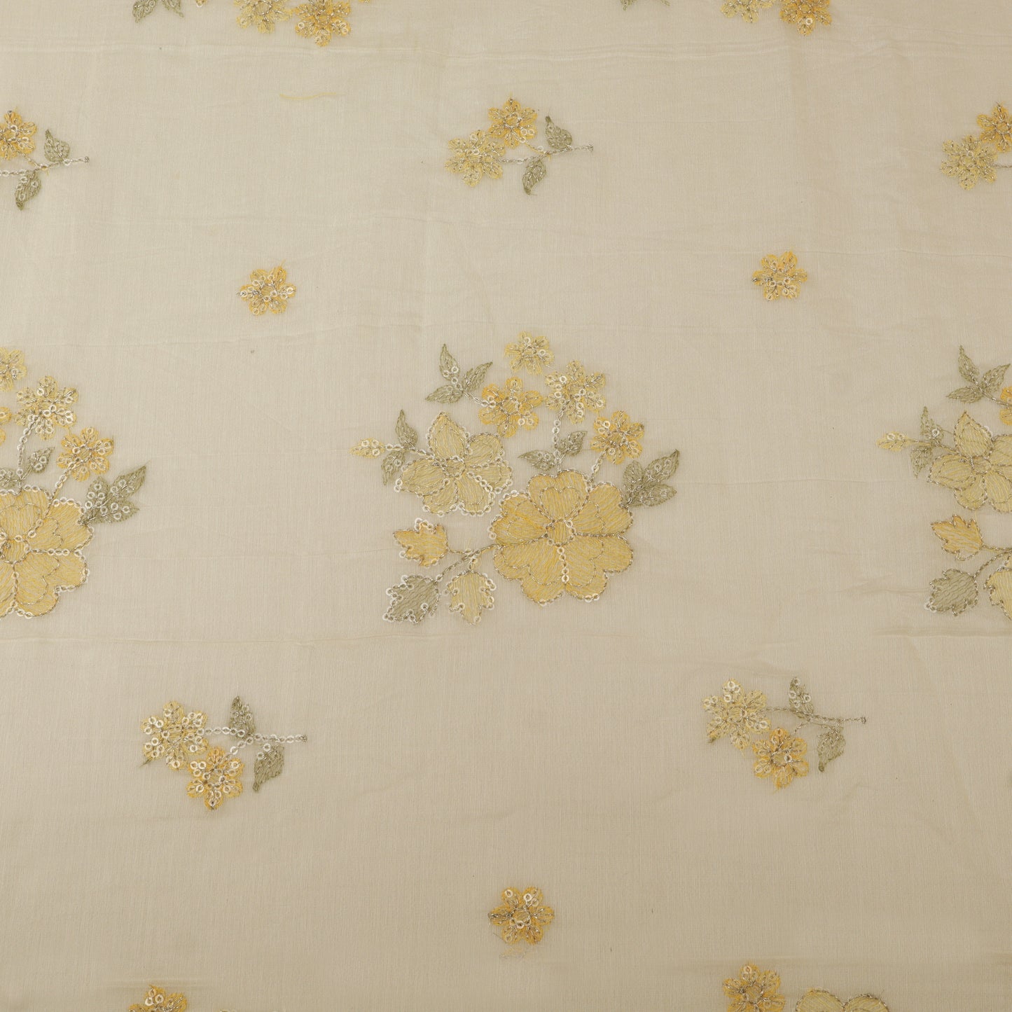 Chanderi Embroidery Fabric