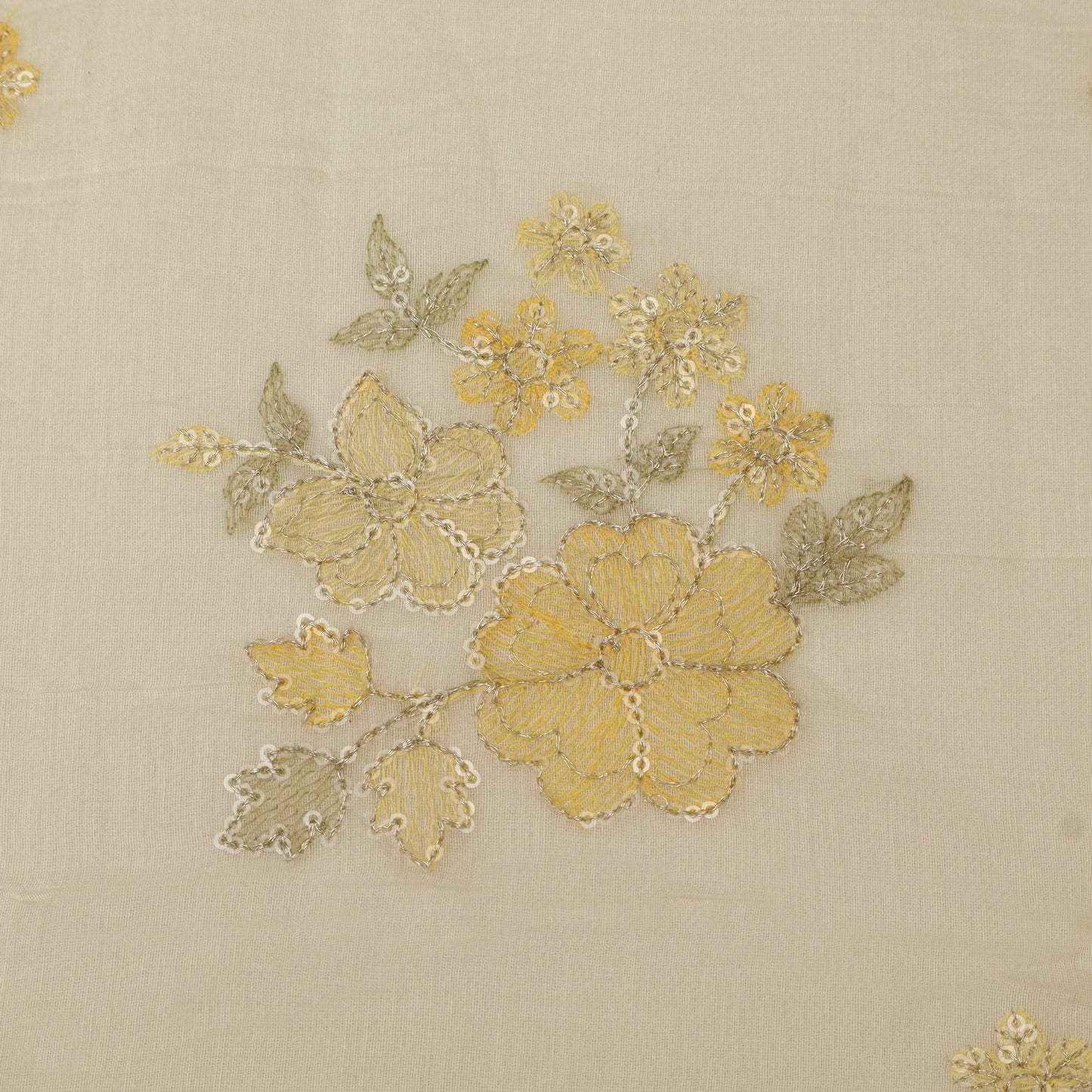Chanderi Embroidery Fabric