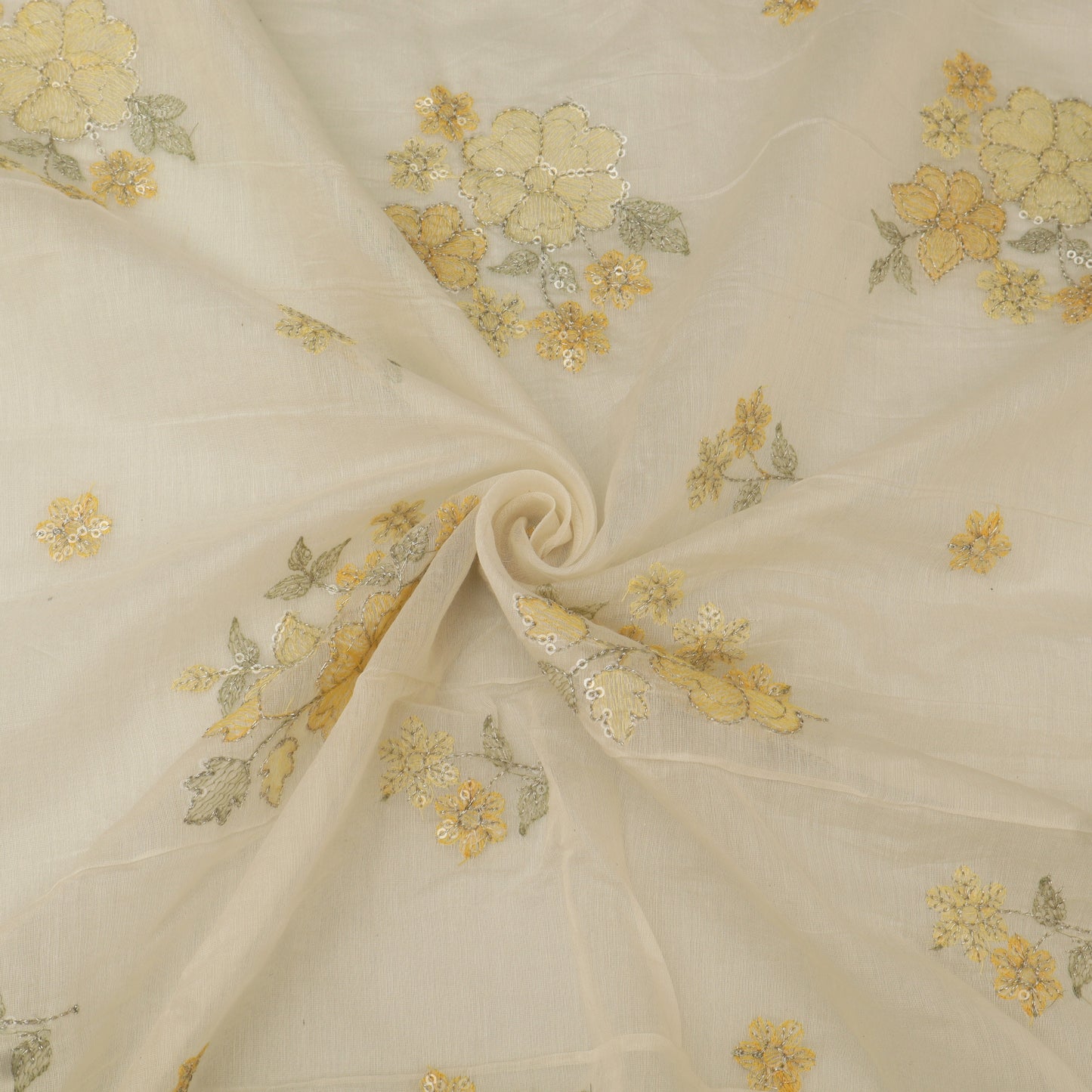 Chanderi Embroidery Fabric
