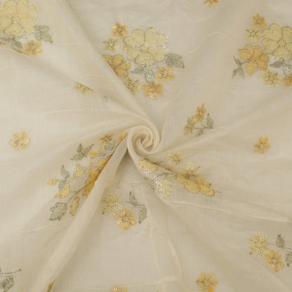 Chanderi Embroidery Fabric