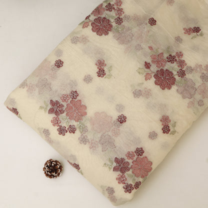 Chanderi Embroidery Fabric