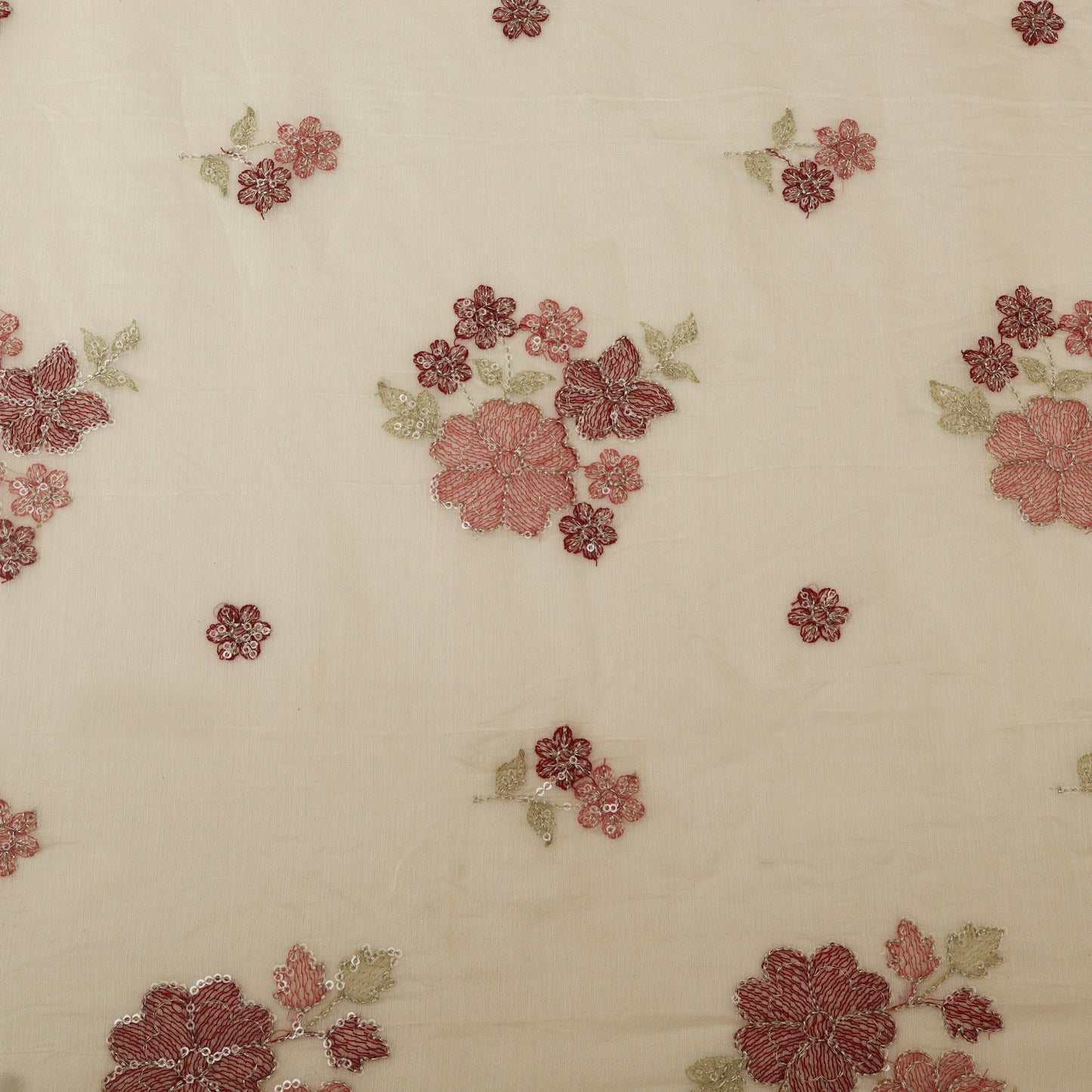 Chanderi Embroidery Fabric