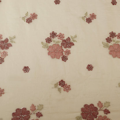 Chanderi Embroidery Fabric