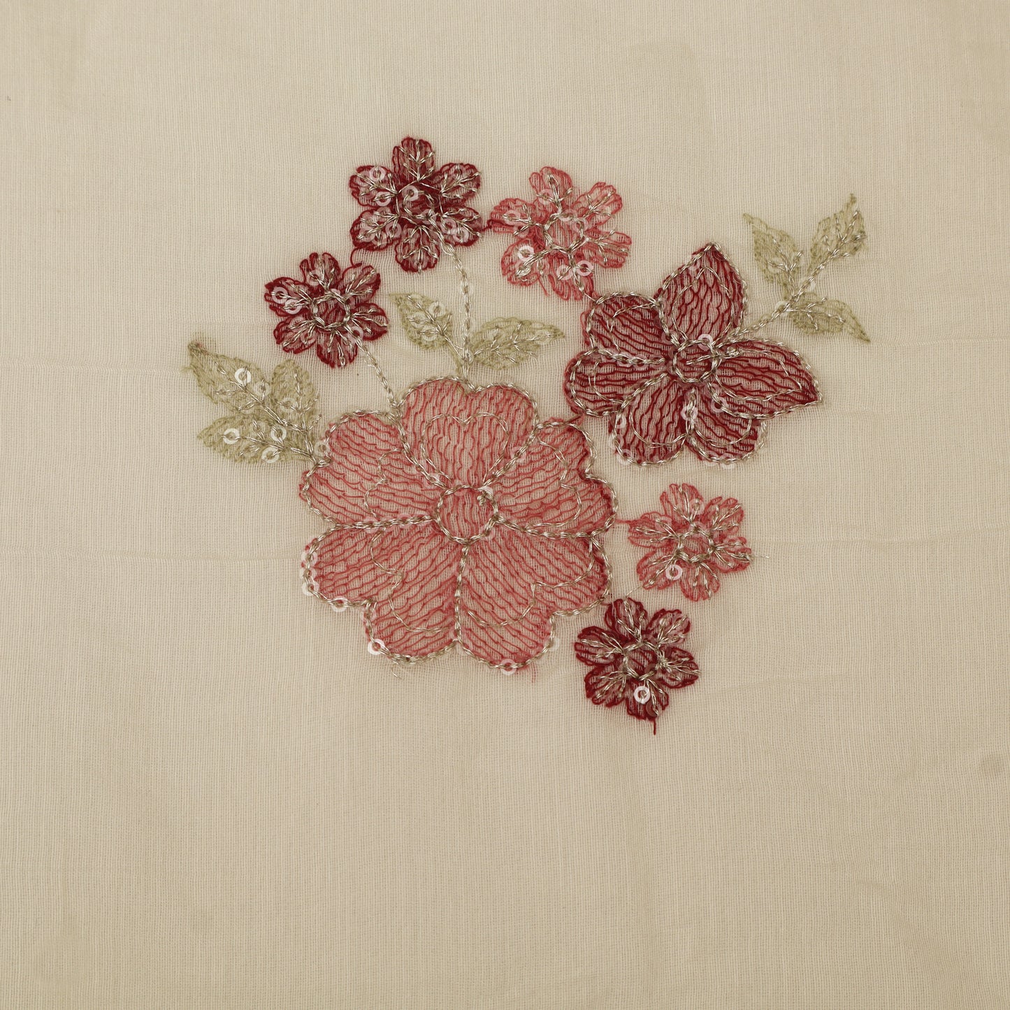 Chanderi Embroidery Fabric
