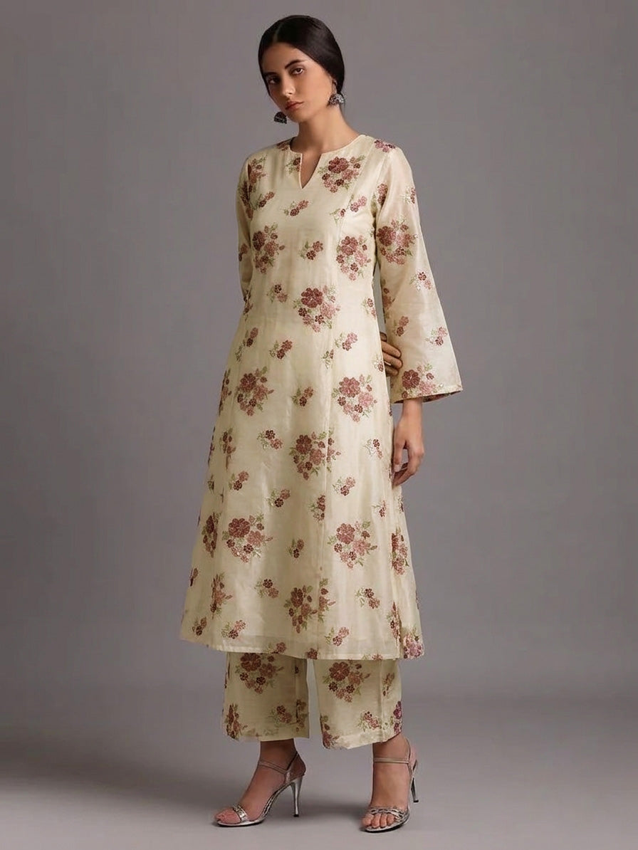 Chanderi Embroidery Fabric