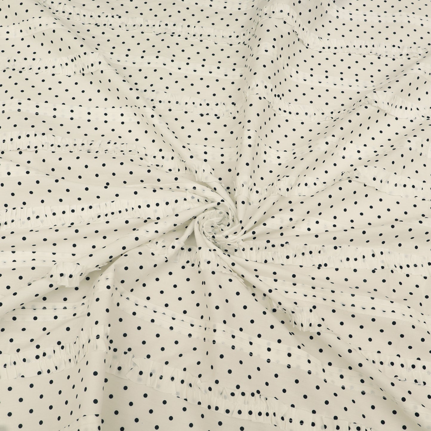 Polka Dot Cotton Satin Print Fabric