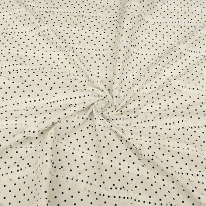 Polka Dot Cotton Satin Print Fabric