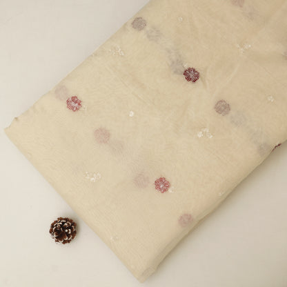Chanderi Embroidery Fabric