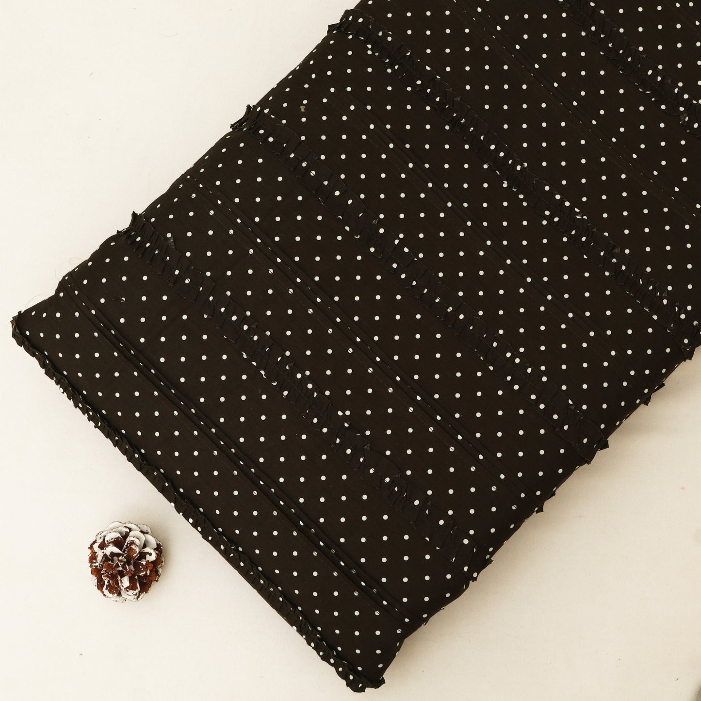 Polka Dot Cotton Satin Print Fabric