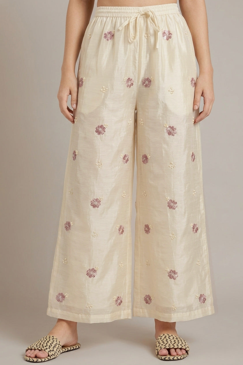 Chanderi Embroidery Fabric