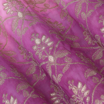 Shaded Tissue Zari Embroidery Fabric