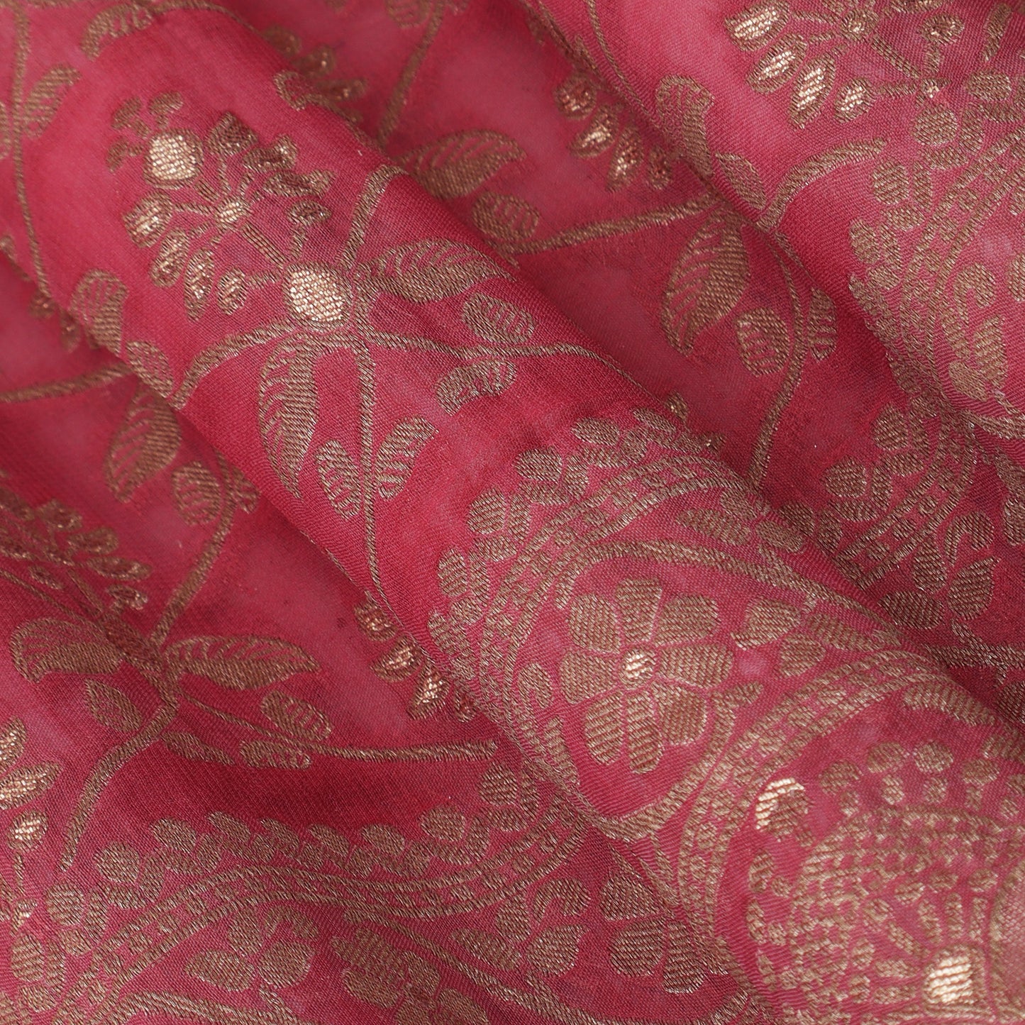 Shaded Tissue Zari Embroidery Fabric