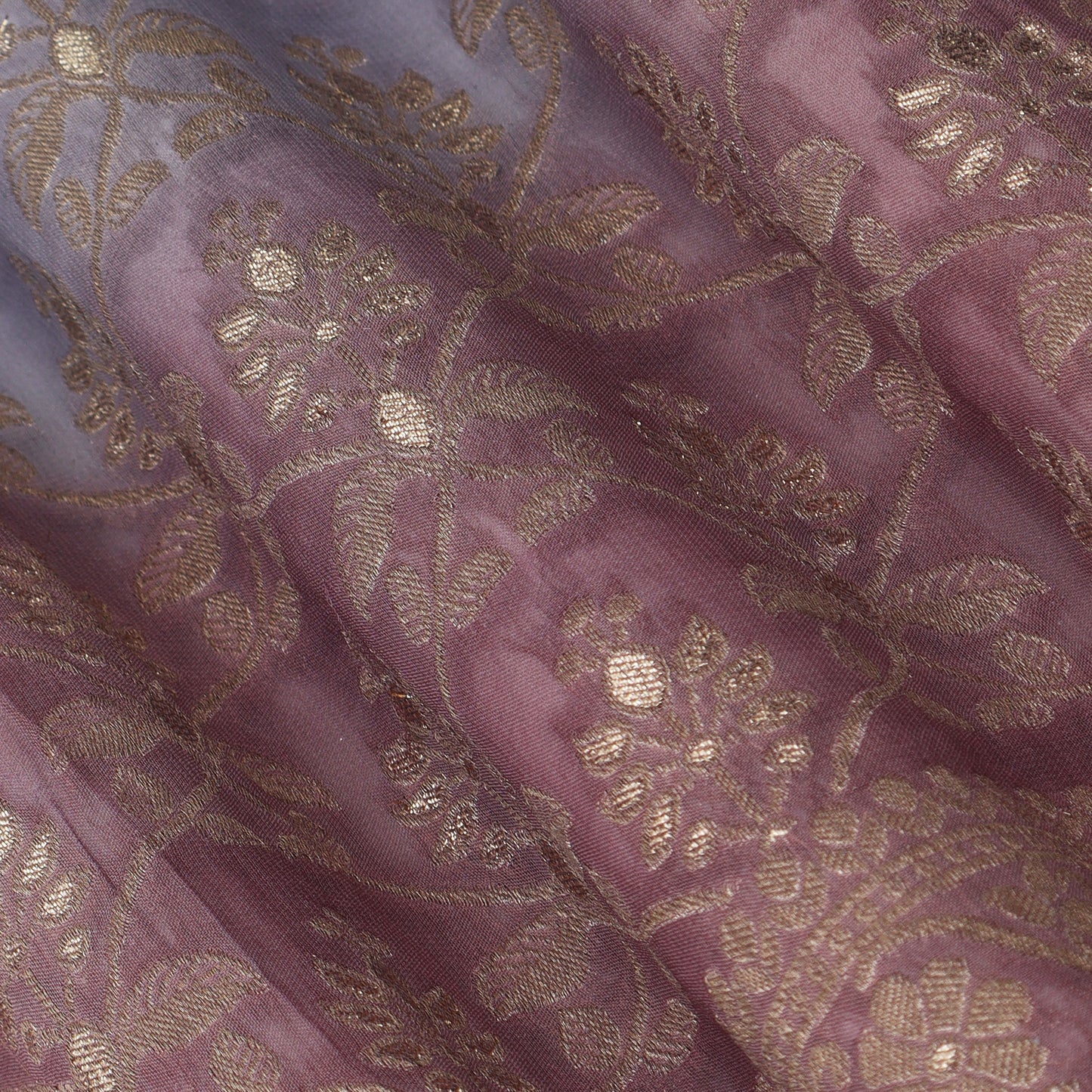 Shaded Tissue Zari Embroidery Fabric