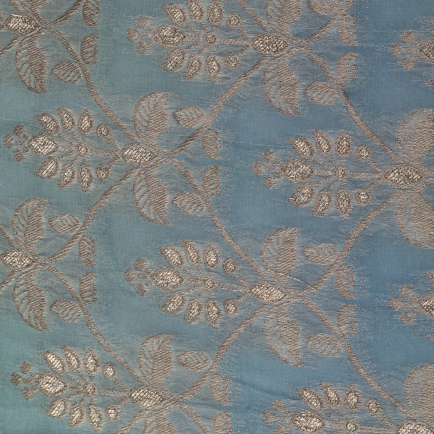 Shaded Tissue Zari Embroidery Fabric