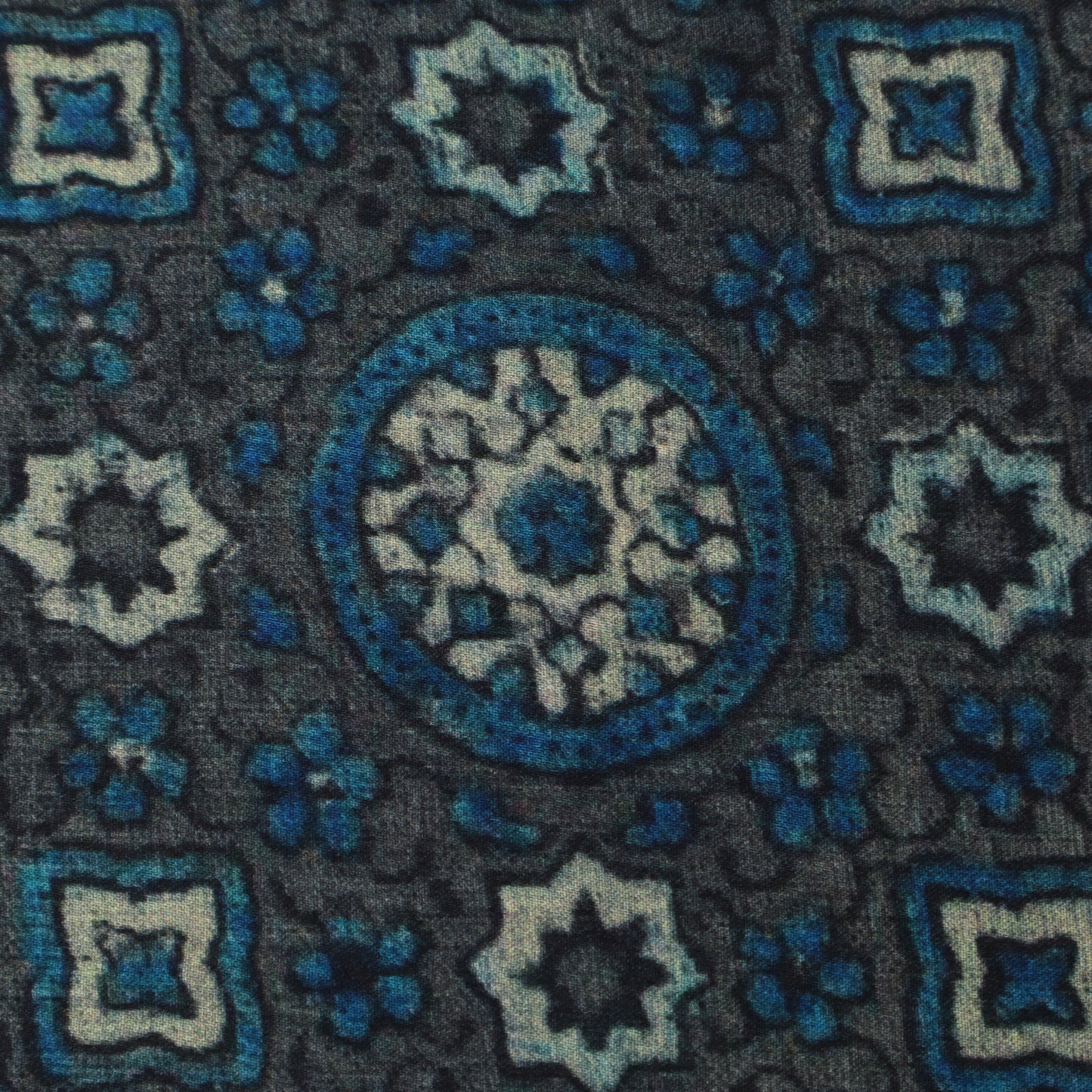 Grey Color Modal Satin Print Fabric