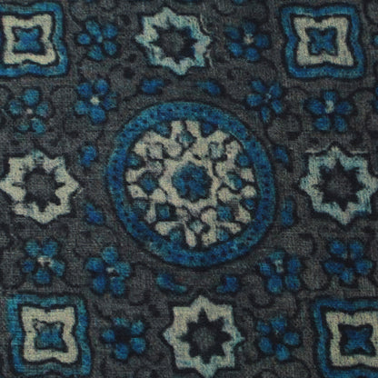 Grey Color Modal Satin Print Fabric