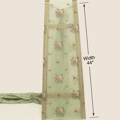 Mul Chanderi Border Embroidery