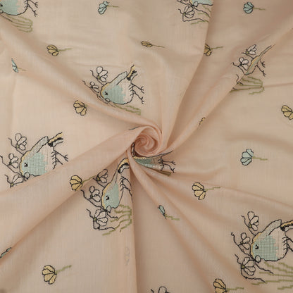 Mul Chanderi Border Embroidery
