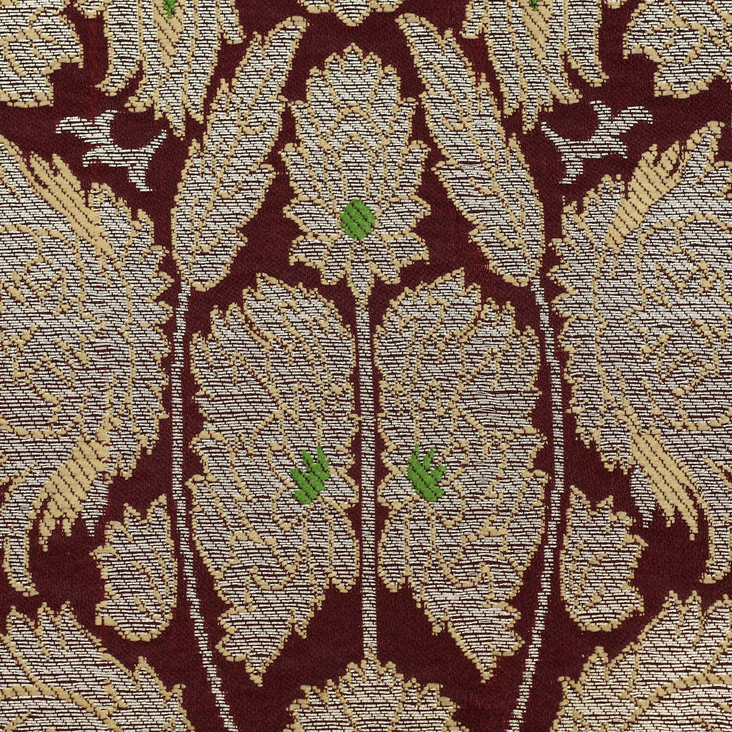 Maroon KimKhab Brocade Fabric