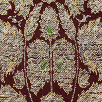 Maroon KimKhab Brocade Fabric